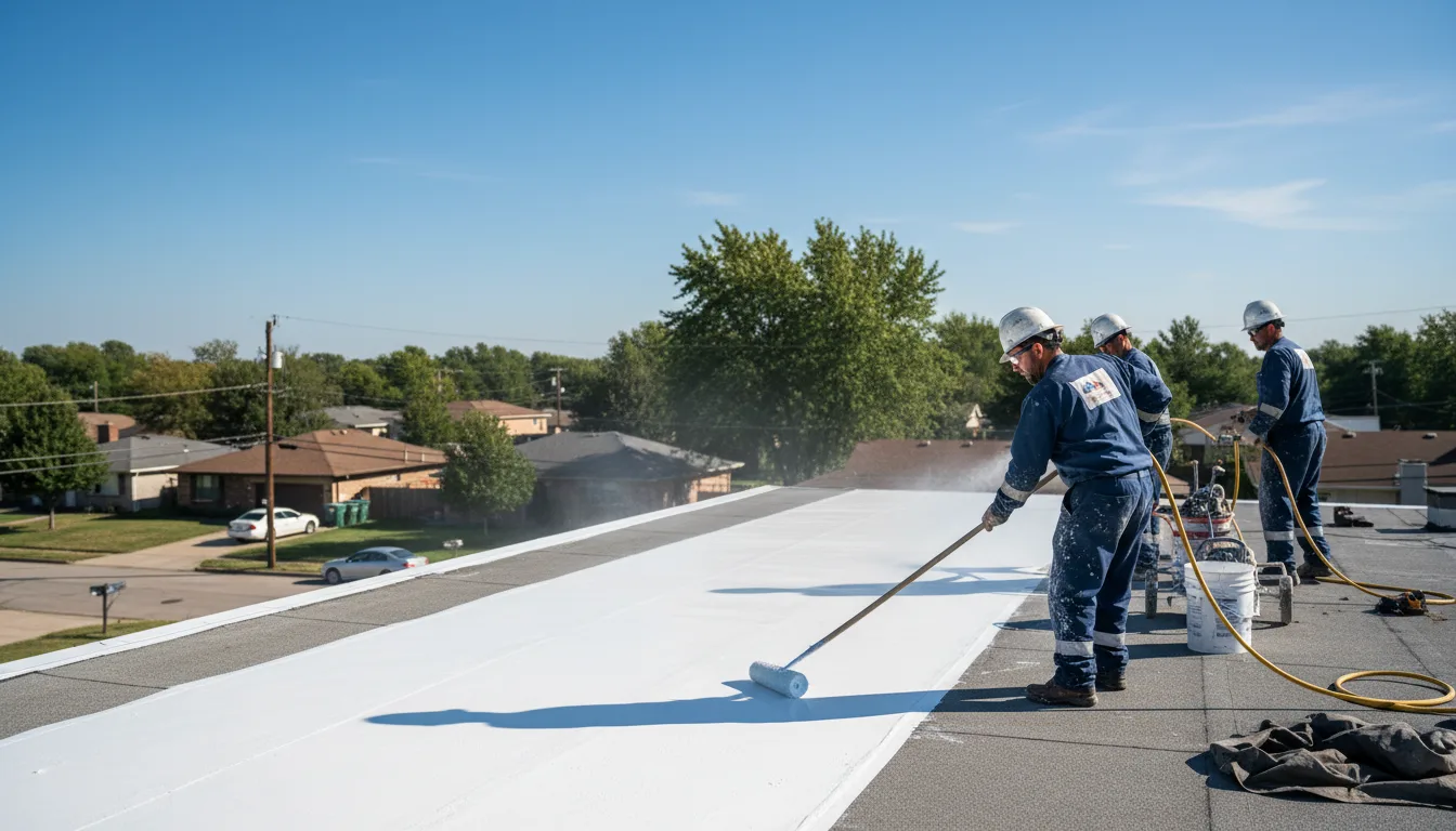 Commercial roof coating in Queenstown, MD near me